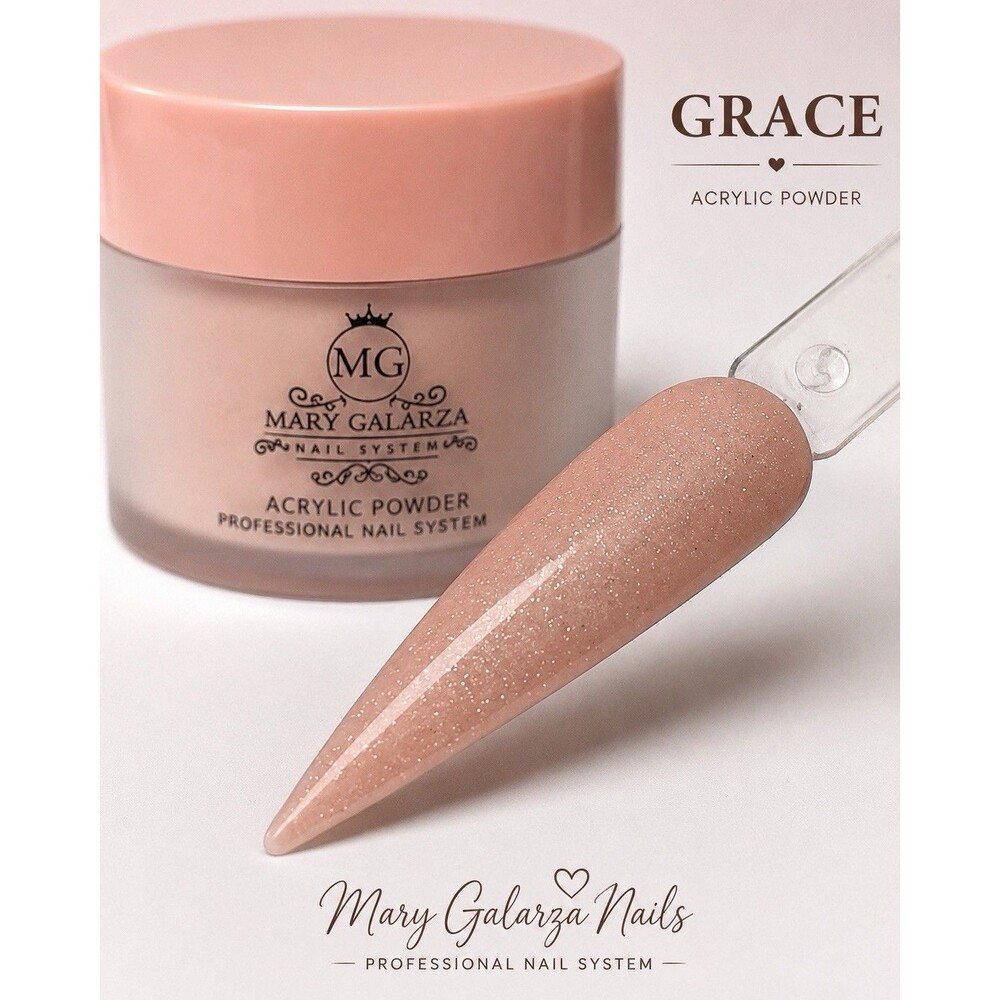Mary Galarza Nail System Acrylic Powder Glitter Color Powder Grace